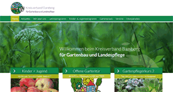 Desktop Screenshot of kv-gartenbauvereine-bamberg.de